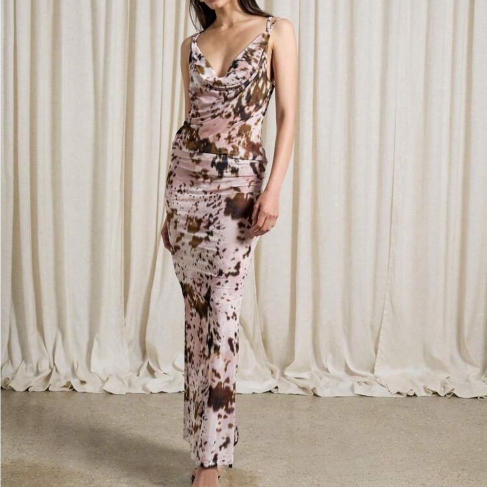 Elegant  Tie-Dye Maxi Skirt & Top